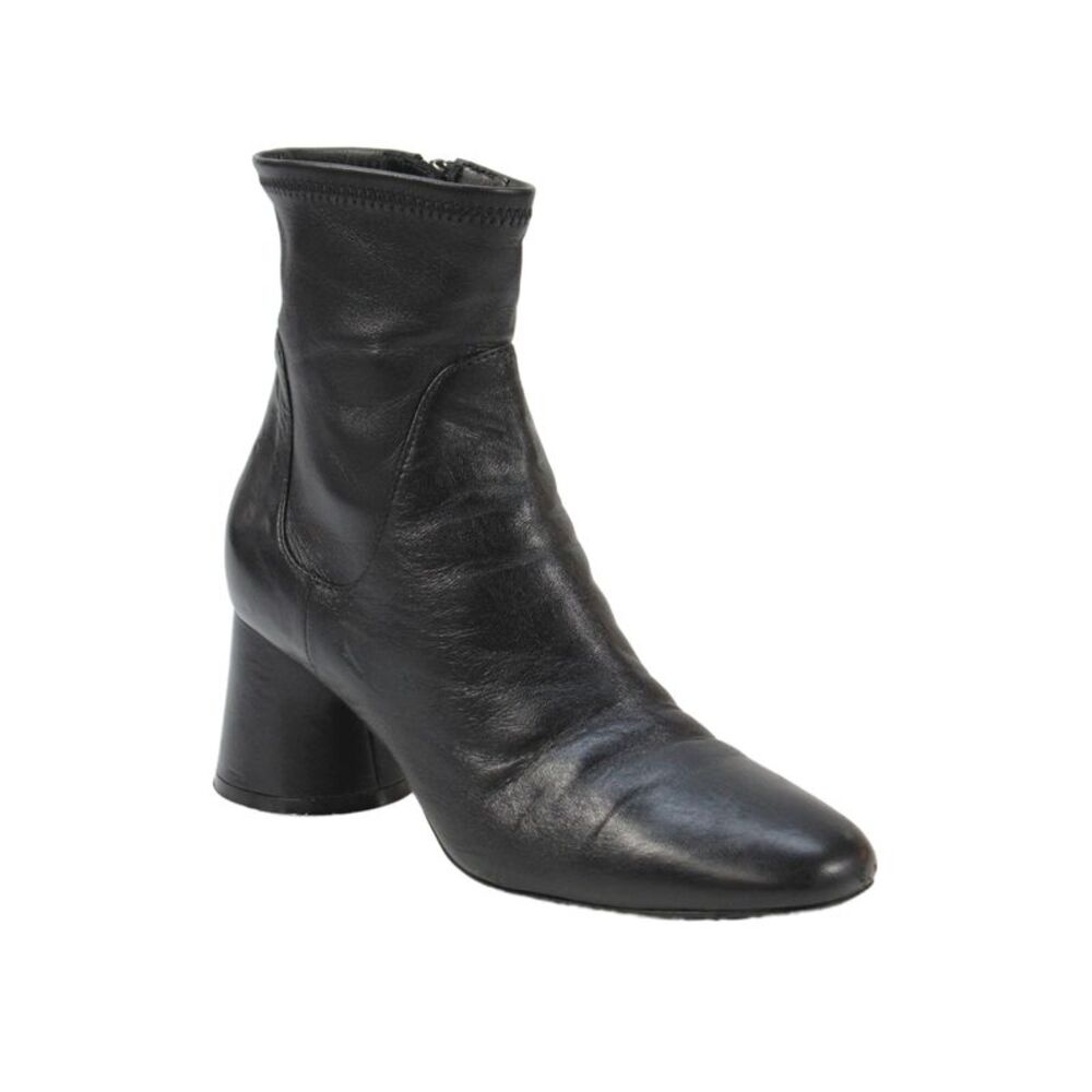 Khaite Womens Leather Side Zip Ankle Boots Black Size 37 7